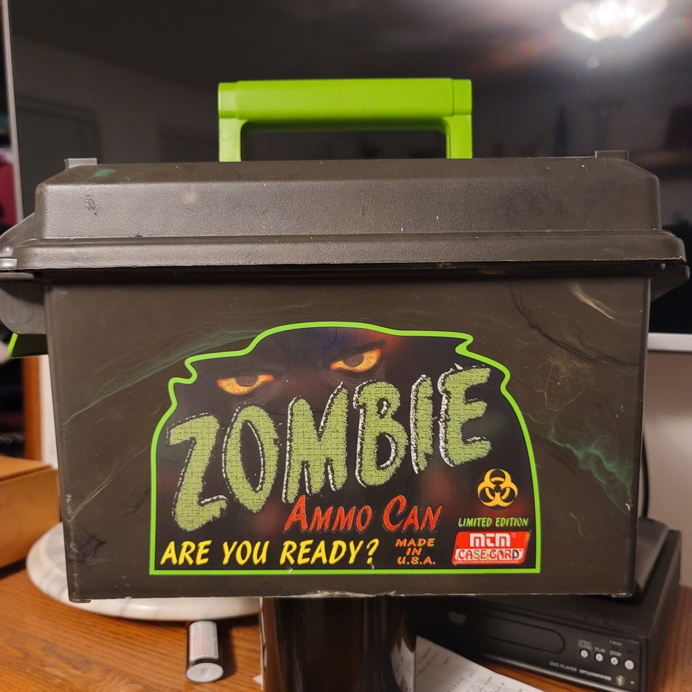 Zombie Limited Edition Ammo Can with Green Handle. American Made.